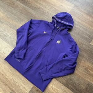 Nike Eastern Carolina University Pirates Purple Jacket‎ Men's Sz L Therma Fit